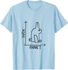 Funny Rabbit or Duck Animal Diptych Rabbit T-Shirt in Baby Blue