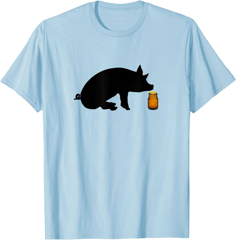Bear Daddy Little Brown Bottle Popper Pig Head Cleaner Gay Mens T-Shirt T-Shirt - Baby Blue
