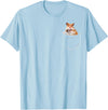 Pocket Hamster Shirt, Funny Hamster in Pocket Gift Tshirt T-Shirt - Baby Blue