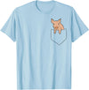 Funny Pig Farmer Gifts Pig in the Bag Funny Bags Pig T-Shirt - Baby Blue