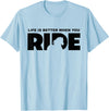 BASBO Horse Riding T-Shirt - Straight - Baby Blue