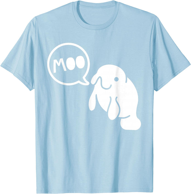 Manatee Marine Biology Tees Manatee Cows of the Sea Funny Marine Biology T-Shirt T-Shirt - Baby Blue