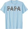 Cow Pattern Print Family Matching Birthday Apparel Cow Papa Birthday Family Matching Girl Boy Farm Birthday T-Shirt - Baby