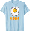 Bacon and Eggs Matching His Her Clothing Co Bacon & Eggs Matching Couple Halloween Best Friends T-Shirt - Baby Blue