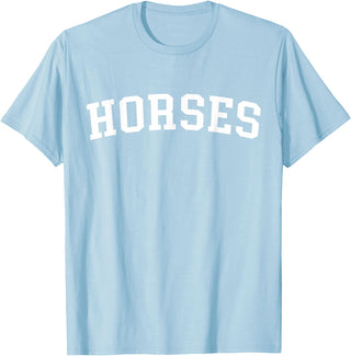 Horses - Style Horses T-Shirt - Baby Blue