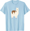 Unique Animal Lover Apparel Decor & Gifts Outlet Sloth Riding Llama Funny Graphic for Women for Girls T-Shirt - Baby Blue