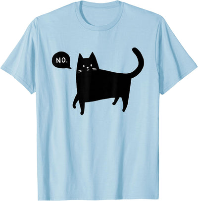 Black Cat Says No T-Shirt