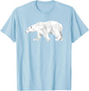 Geometric Patterns By DSMD Cool Polar Bear Geometric Pattern Boho Art Christmas Animal T-Shirt - Baby Blue