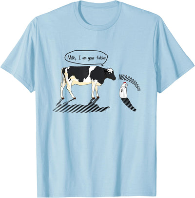 Ingenius Cow Millk Cow and Milk I Am Your Father Funny T-Shirt