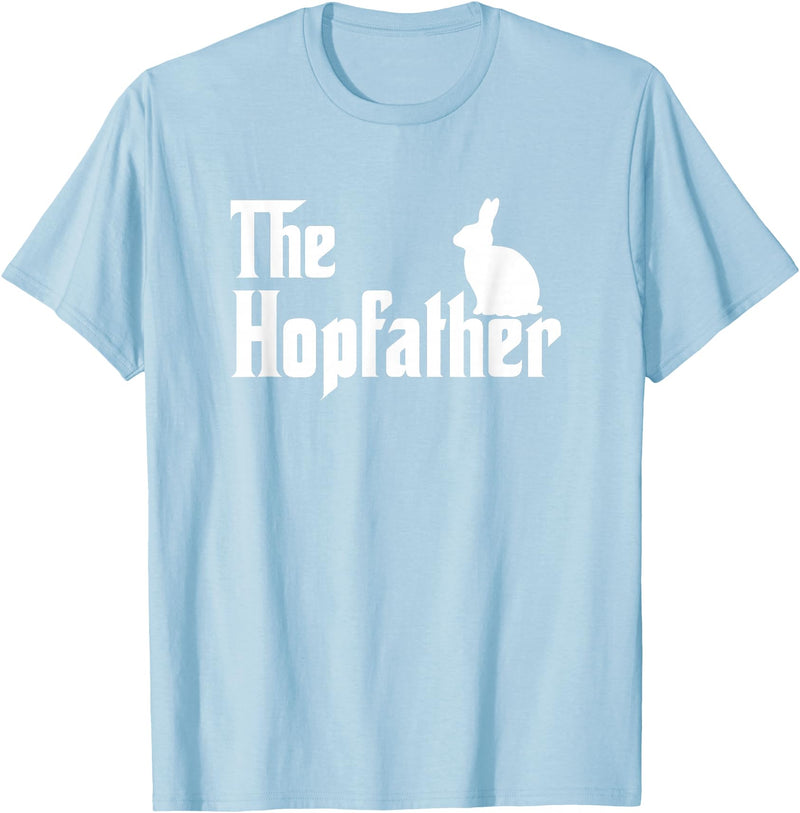 Bunny Father Funny Rabbit Lover Whisperer Easter Day Dad T-Shirt in Baby Blue