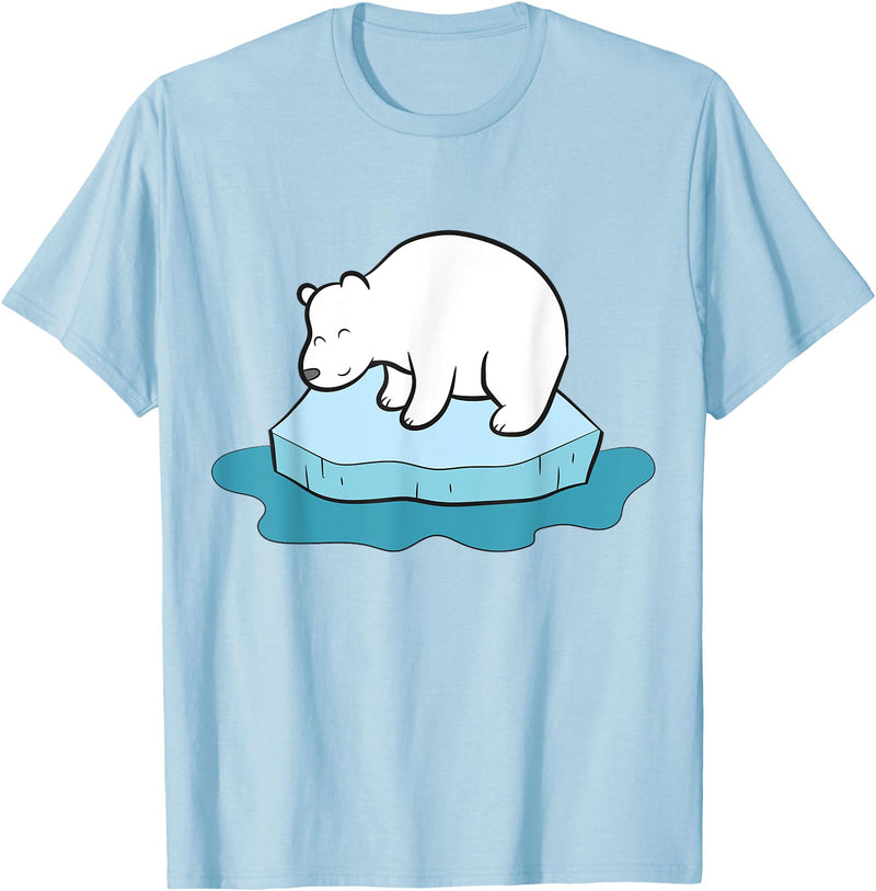 Arctic Polar Bear Tees And Gifts Ice Bear Polar Bears On Ice Save The Polar Bears T-Shirt - Baby Blue