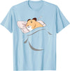 Hamster Sleeping Hammy Pajamas Nap PJs Outfit Gift Hamster T-Shirt - Baby Blue