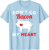 Don't Go Bacon My Heart Pig Designs Don't Go Bacon (Breaking) My Heart Funny Guinea Pig T-Shirt - Baby Blue