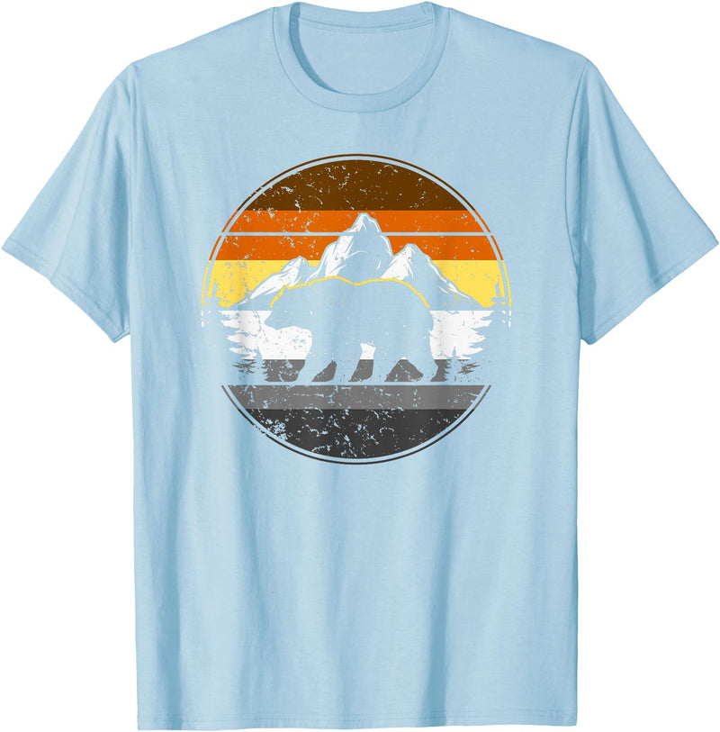 Bear Gay Pride by Content Design Studio Gay Men, Bear Community, Gay Bear T-Shirt - Baby Blue