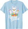 Llamas and Alpaca Gifts Llama Squad Funny Cute Llama Matching T-Shirt - Baby Blue