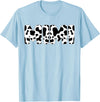 Family Matching Gifts Cow Mimi Cow Print Cow Pattern Mother's Day T-Shirt - Baby Blue