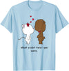 Valentinstag Geschenk - Love Animal Couple Love Animal Cat and Bear Couple - Valentine's Day Gift T-Shirt - Baby Blue