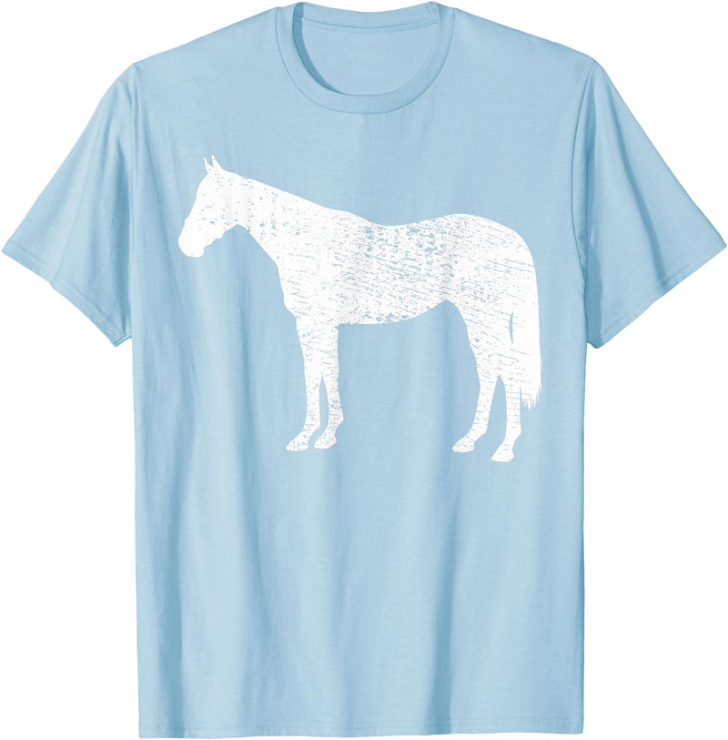Horse Riding Gifts Horse T-Shirt - Baby Blue