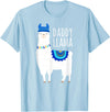 Mama Llama Lover Gifts by Memme Daddy Llama Gift Shirt for Men, Dad T-Shirt - Baby Blue