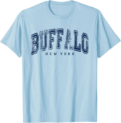 Threadrock New York Buffalo Vintage Retro Us City State Ny T-Shirt