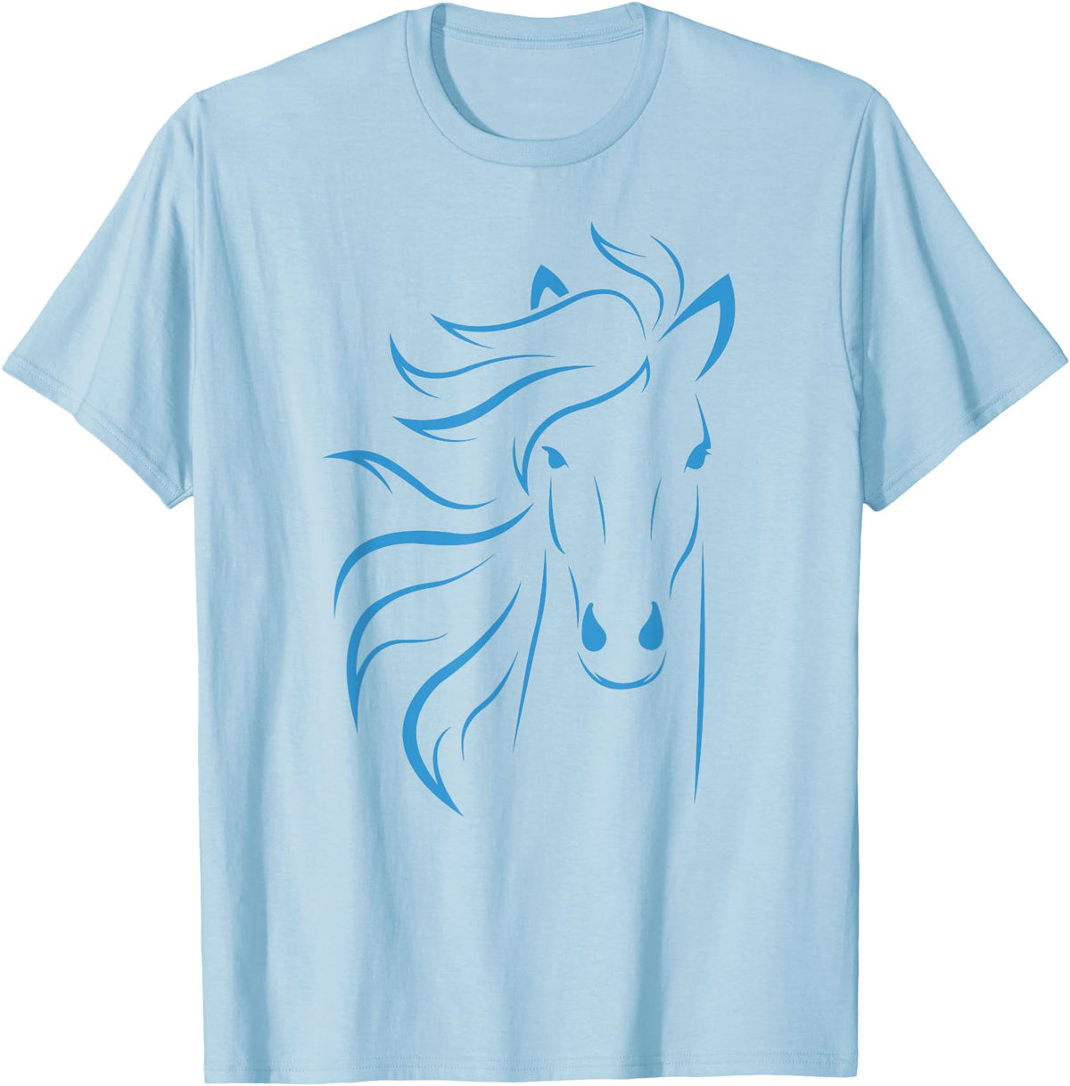 Horse Shirts Co20 Horse Lover Gifts Women's Equestrian Men Horseback Riding T-Shirt - Baby Blue