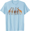 Giraffe Gift For Giraffe Lover Accessories & Stuff Cute Giraffe Design for Men Women Safari Zoo Giraffe Lovers T-Shirt - Baby Blue
