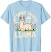 Llama Gift Llama Lover Accessories & Lama Stuff Funny Llama Art for Men Women Kids Alpaca Gag Llama Lover T-Shirt - Baby Blue