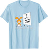Cute Rabbit Bunny Stop Animal Testing Funny Kawaii T-Shirt in Baby Blue