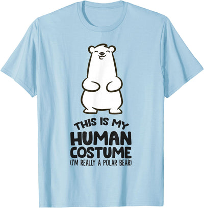 This is My Human Costume I'm Really A Polar Bear T-Shirt
