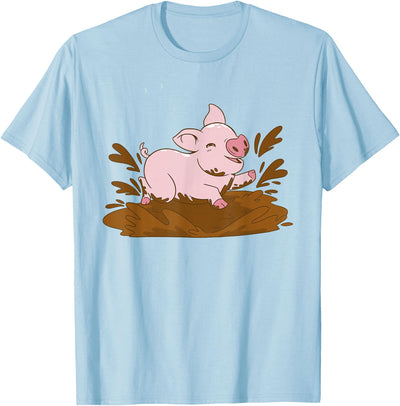 Pig Playing in the Mud T-Shirt