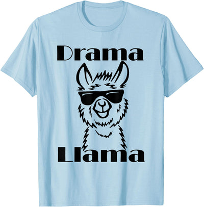 Funny No Drama Llama Sassy Princess Girls Gift Cute Llama Drama Queen Ladies Mom Diva Attitude Llamas Gift T-Shirt