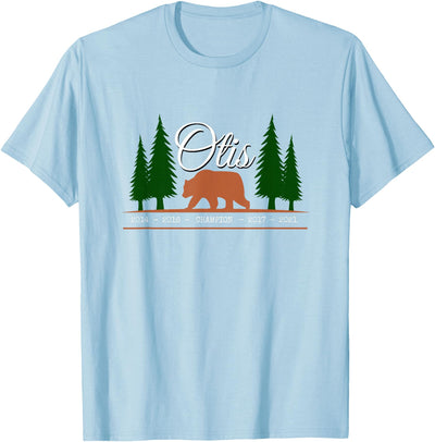 Otis Champion fat brown grizzly bear fan beartober week 2023 T-Shirt