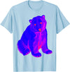 EDM Polar Bear T-Shirt EDM Electronic Techno Polar Bear Trippy Rave Shirt T-Shirt - Baby Blue