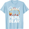 Crazy Grandpa Apparel & Gifts Fun Grandpa Animal Sunset Graphic - Grandpapa Bear T-Shirt - Baby Blue