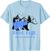 Mama Bear Apraxia Awareness Shirt For Women Men T-Shirt - Baby Blue