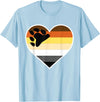 Bear Gift for LGBT Member LGBTQ Bear Flag Heart - LGBTQIA+ Pride Month Bear T-Shirt - Baby Blue