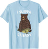 Musical Bears I SLAPPA DA BASS (Bear Playing Bass) T-Shirt - Baby Blue