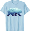 Grizzly Bear Mountains - Gifts & Apparel Co. Bear Nature Mountains Grizzly Hiking Camping Outdoor Gift T-Shirt - Baby Blue