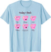 Peppa Pig 20th Anniversary Today I Feel… Baby Faces T-Shirt - Baby Blue