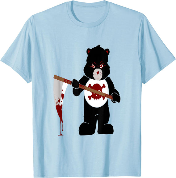 Jujubella Angry Bear Scare Bear Teddy Bear No Kids T-shirt T-Shirt - Baby Blue