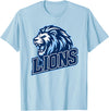 Back To School Team Spirit Wear Lions Mascot Back to School Team Spirit T-Shirt - Baby Blue