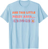 and, This Little Piggy Says: Enough and This Little Piggy Says Enough Funny Pig Design T-Shirt - Baby Blue