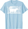 Funny Charolais Rancher Gift for Cattle Lover American Flag - American Cow Charolais Rancher T-Shirt - Baby Blue