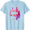 Minnesota Northwoods Gifts and Designs Minnesota - Stylish Up North Colorful Bear - Minnesota T-Shirt - Baby Blue