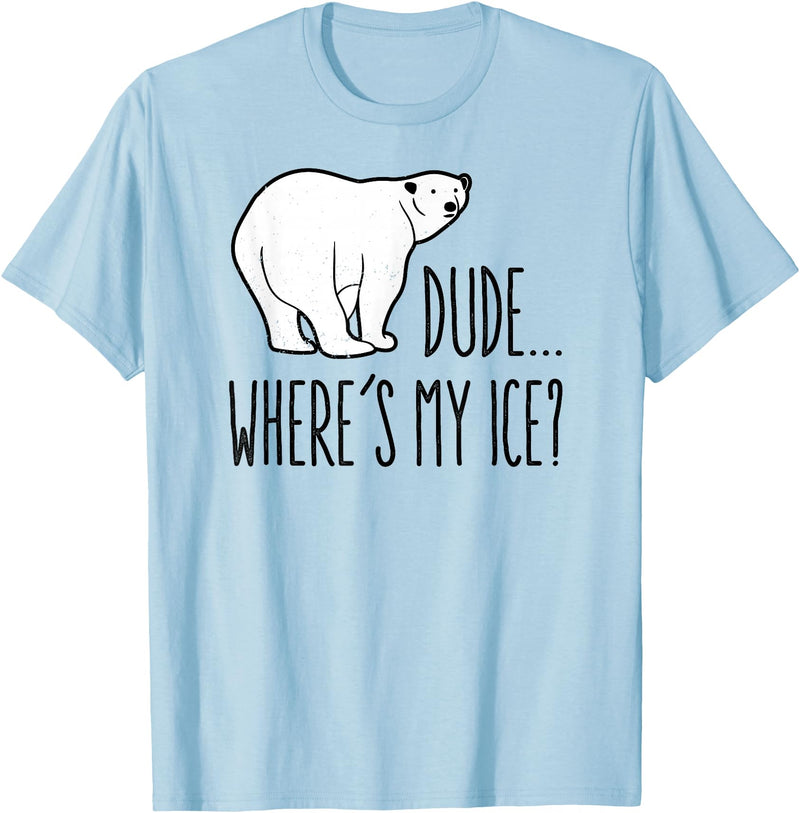 Polar Bears Against Climate Change Climate Change Polar Bear Environmentalist Gift T-Shirt - Baby Blue