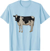 Cows and cattle Drawing of a Holstein cattle T-Shirt - Baby Blue