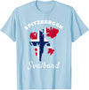Spitzbergen Island Souvenir Svalbard Gift Norway Spitsbergen Norway Flag Men Women Spitzbergen Svalbard T-Shirt - Baby Blue