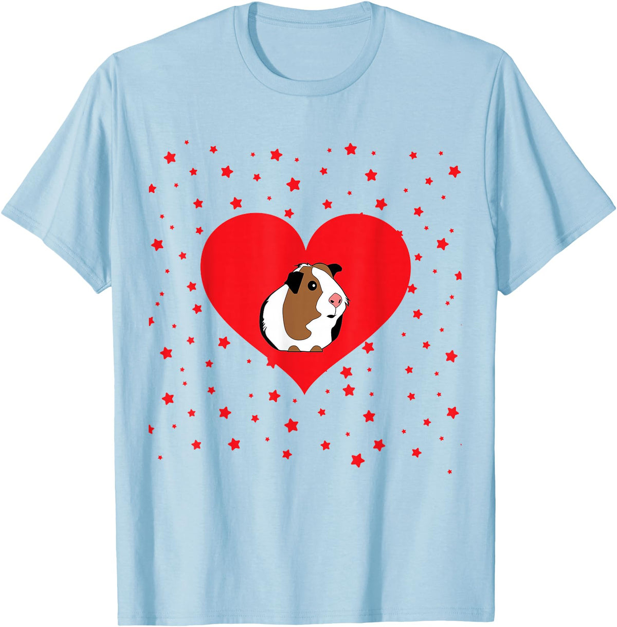 Guinea Pig Accessories & Shirts Guinea Pig Valentine's Day Shirt - Funny Guinea Pig Tshirt T-Shirt - Baby Blue
