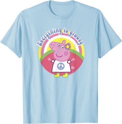 Everything Is Groovy Retro Style Peace Sign T-Shirt