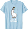 Funny Llamas Gifts LLama Graduation I Got My Dipllama Cute Llama T-Shirt - Baby Blue